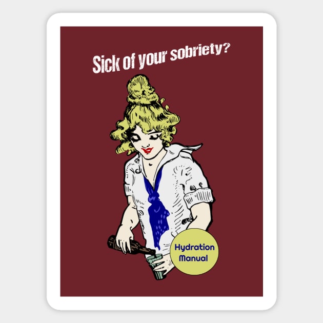 Sick of Sober Moments Sticker by Silvermoon_Designs